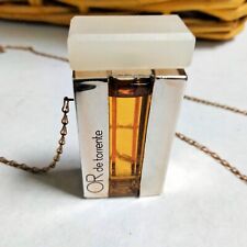 Collector miniature collier ancienne, " OR de Torrente " 7,4 ml pleine 