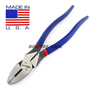 Pro America 9 in. Lineman’s Pliers New England Linesman Rebar Tie w Cutter USA - Picture 1 of 1