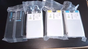4x Tintenpatronen Epson WP-4535 E-7012 Cyan 7011 schwarz 7014 gelb Cartridge - Bild 1 von 3