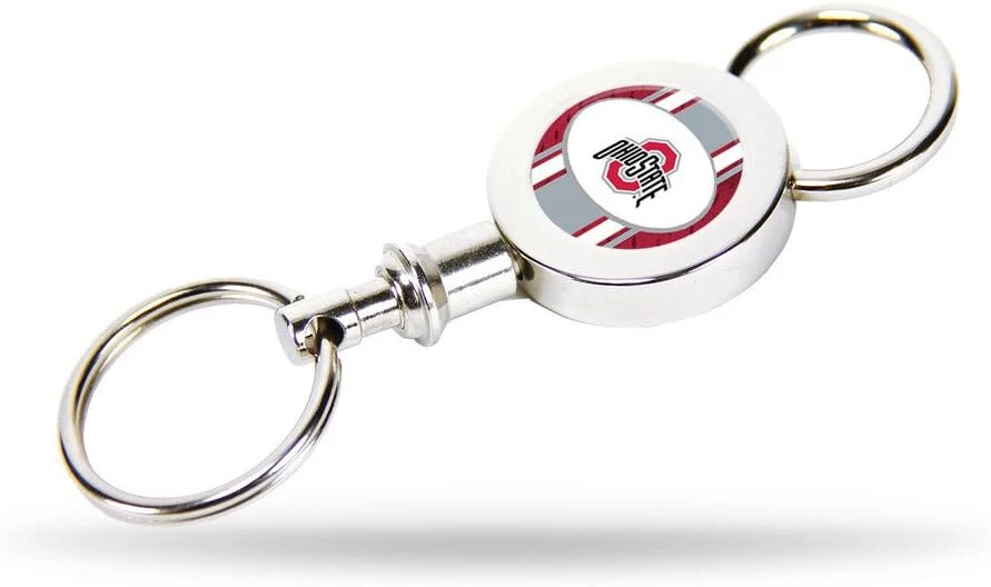 NCAA Ohio State Buckeyes Quick Release Key Chain 3 inch Solid Metal Construction - Image 1 of 1