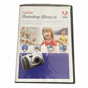 Adobe Photoshop Album 2.0 Open Box Organize Edit Share Your Photos Complete - Picture 1 of 3