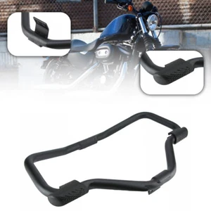 Engine Guard Crash Bar Iron Highway Black For Harley Sportster 883 XL 2004-2021 - Picture 1 of 13