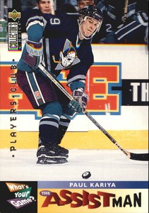 1995-96 (DUCKS) Collector's Choice Player's Club #363 Paul Kariya WYG