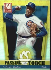 2002 Donruss Elite Passing the Torch Cubs Baseball Card #9 Fergie Jenkins /1000