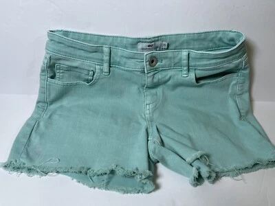 Vineyard Vines Women’s Cutoff Shorts Teal Or Green Sz 25 - Image 1 of 4