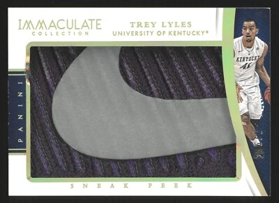 2015 Panini Immaculate TREY LYLES #12 ~ Sneak Peek Nike Swoosh Logo Patch 6/6 - Image 1 of 2