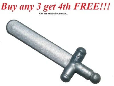 ☀️¡NUEVO! Lego Arma Perla Gris Claro Espada Corta Caballero Reinos Minifigura Foto 1 de 3