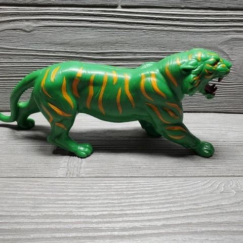 Master of the Universe Battle Cat Green Tiger Vintage He-Man Toy Cover