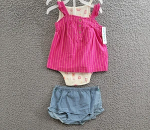 Carter's Little Shorts 3 Piece Set Baby Girls 24M Multi Printed Short Sleeve - Picture 1 of 24
