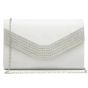 Women'S Evening Bags Formal Party Clutches Wedding Purses Cocktail Prom Handbags - Picture 1 of 7