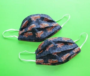 Face Mask 2 Pk - Detroit Tigers - 100% Cotton / 3-Ply - Picture 1 of 5