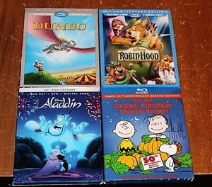 BLU-RAY + DVD + SLIPCOVER LOT OF 4 ANNIVERSARY EDITION MOVIES: NEW & SEALED - Picture 1 of 1