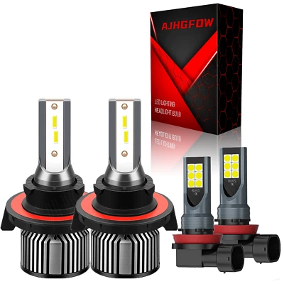 Kit combinado de faros LED de haz alto/bajo + faros antiniebla para Nissan Sentra 2004-2012 Foto 1 de 4