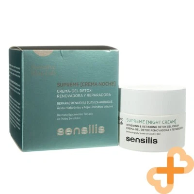 SENSILIS SUPREME Renewing Repairing Gel Face Night Cream 50ml Sensitive Skin - Image 1 of 4