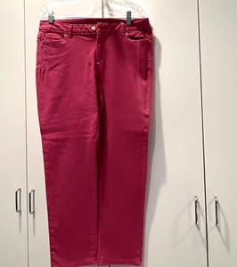 MICHAEL KORS JEANS DAMEN GRÖSSE 10 TIEFROSA FARBE MK LOGO FIVE-POCKET-STIL - Bild 1 von 10