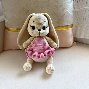 Crochet Handmade Toy Bunny Amigurumi Crochet Animal Toy - Picture 1 of 7