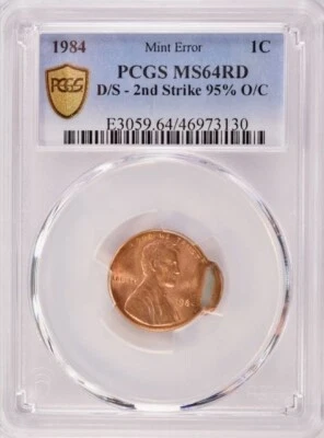 Rare 1984 Lincoln Penny ***Double Struck*** PCGS MS64RD SN. 325 - Image 1 of 4