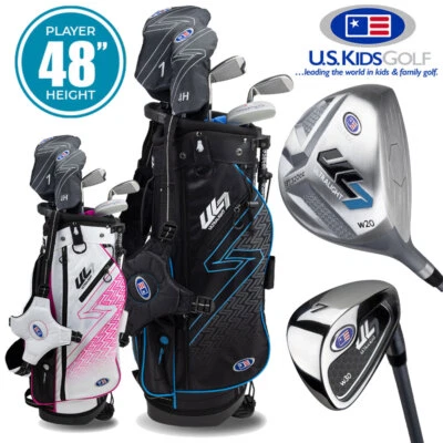 US Kids 5-Club Stand Bag Junior Boys/Girls Golf Club Set 48'' Age 7 - NEW! 2025 - Image 1 of 4