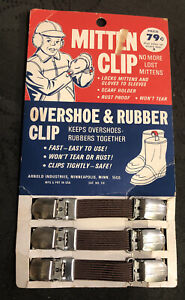 New Vintage 1970’s Arnold Industries Mitten Clip / Overshoe & Rubber Clips