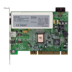 Routeur MEDION Ctx900_V3 4pc 80.0000.13.002.0007 V.9X Ham 56K 1394V Carte PCI - Photo 1/3