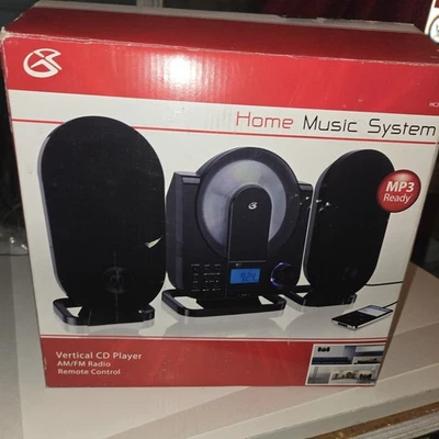  GPX Home Music System Vertical Cd Stereo MP3 Ready NIB Remote And Paperwork - Image 1 of 4