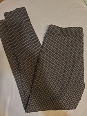 NYDJ Lift Tuck Tech Leggings Women's 4P Black Gray Diamond Stretch Pants - Image 1 of 4