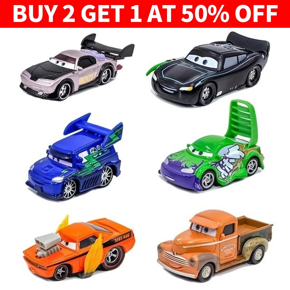 Disney Pixar Cars Boost Wingo DJ Snot Rod  Smokey 1:55 Diecast Model Toy Car - image 1 of 1