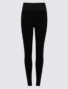 Ex M&S Womens Leggings Soft Viscose Lightweight Stretchy High Rise Black Navy - Picture 1 of 3