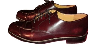 Cole Haan Herren 10,5 Schuhe Leder Calhoun Elegant Oxford Geteilte Zehe Braun Burgund - Bild 1 von 8