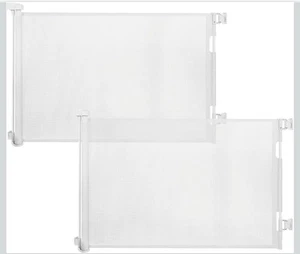 Dearlomum 2 Pack Retractable Baby Gate or Dog Gate 33" Tall Extends up to 55" - Picture 1 of 7