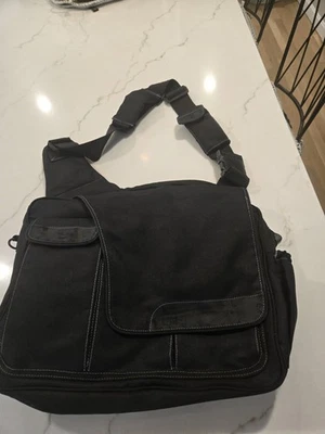  Bolsa de pañales Pañal Dude Bolso Mensajero Negro Bebé Niño Unisex Foto 1 de 4
