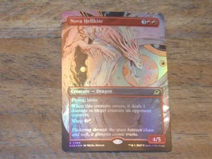 MTG FOIL Borderless Nova Hellkite x1 Rare EoE NM Low S&H Read Description - Picture 1 of 1
