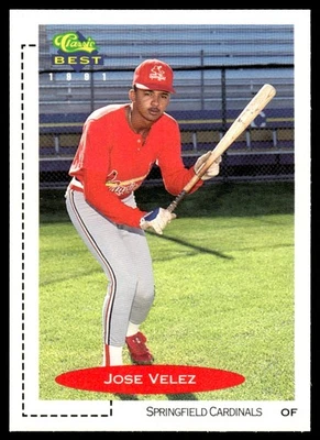 1991 Classic Best Jose Velez Springfield Cardinals #208 - Image 1 of 2