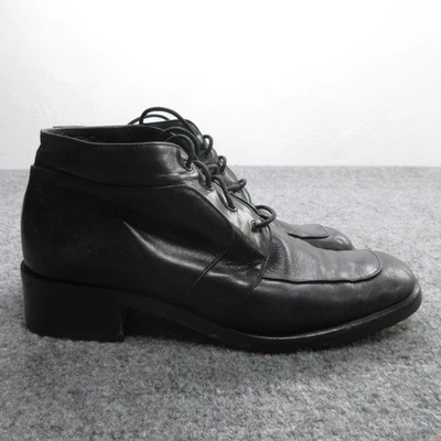 Bally Zapatos Mujer Talla 6 Cuero Negro Con Cordones Fanas-U Hecho en Italia Bota de Vestir Foto 1 de 4