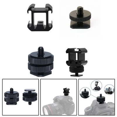 Lightweight Triple Hot Shoe Mount Adapter Enhance Your Camera Accessories - Image 1 of 4