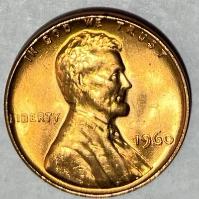 1960-P  LARGE DATE LINCOLN CENT -UNCIRCULATED FROM ROLL - Image 1 of 4