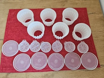Tupperware© 6 Stk. Pudding Fomen mit Boden und Deckel - vintage - Bild 1 von 2