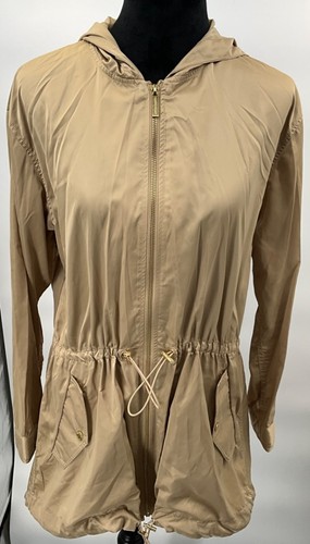 Giacca leggera Michael Kors donna media kaki con cappuccio