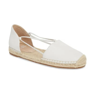 Alpargata plana de cuero lavado Eileen Fisher Lee D'orsay de cuero blanco talla 8,5 Foto 1 de 4