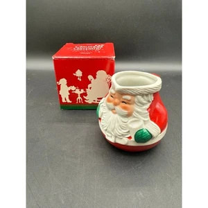 Vintage 1983 Avon Jolly Santa Claus Creamer Pitcher - in original box - Picture 1 of 10