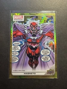 2023 Upper Deck Marvel Platinum High Series Yellow Spotlight /399 Magneto - Picture 1 of 2