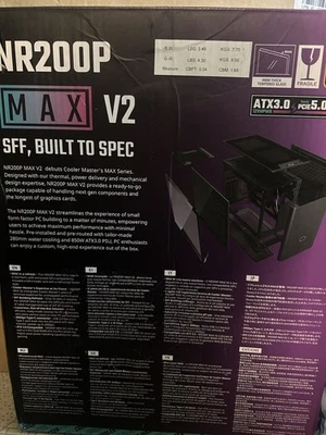 Cooler master nr200p max v2 CASE ONLY NO POWER SUPPLY & WATER COOLER!! - Image 1 of 3