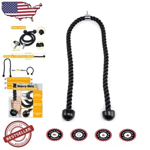 Langes Trizepsseil für Home Gym Pulley System, doppelte Länge Trizeps Pull Down Ro... - Bild 1 von 7