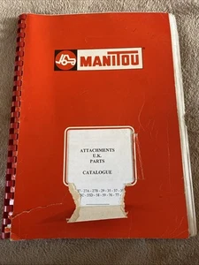 Manitou Forklift Attachments UK Parts Catalogue Illustrated List - Picture 1 of 7