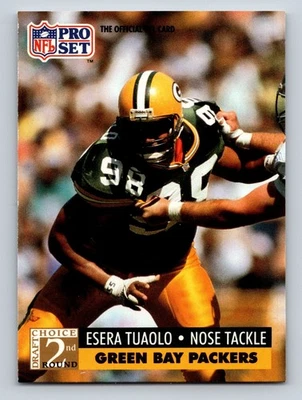 1991 Pro Set -Esera Tuaolo #764 (RC) Green Bay Packers - Image 1 of 2