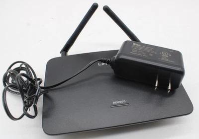 Linksys RE6500 Wi-Fi Range Extender Dual Band Wireless Repeater w/ Power Supply - Image 1 of 4