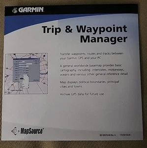 Trip & Waypoint Manager Software for Garmin GPS receivers MapSource tracks - Picture 1 of 3