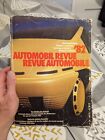 1982 Automobile Revue World Car Catalogue 
