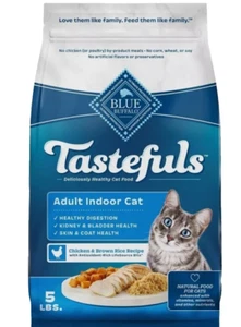 Blue Buffalo Tastefuls Dry Cat Food Adult Chicken Brown Rice, 5 lbs. 5 pounds - Picture 1 of 6