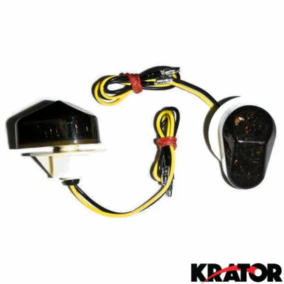 Señales de giro LED de montaje empotrado de humo para Yamaha YZF R1 R6 FZ6 FZ1 Fazer 2002-2008 Foto 1 de 3